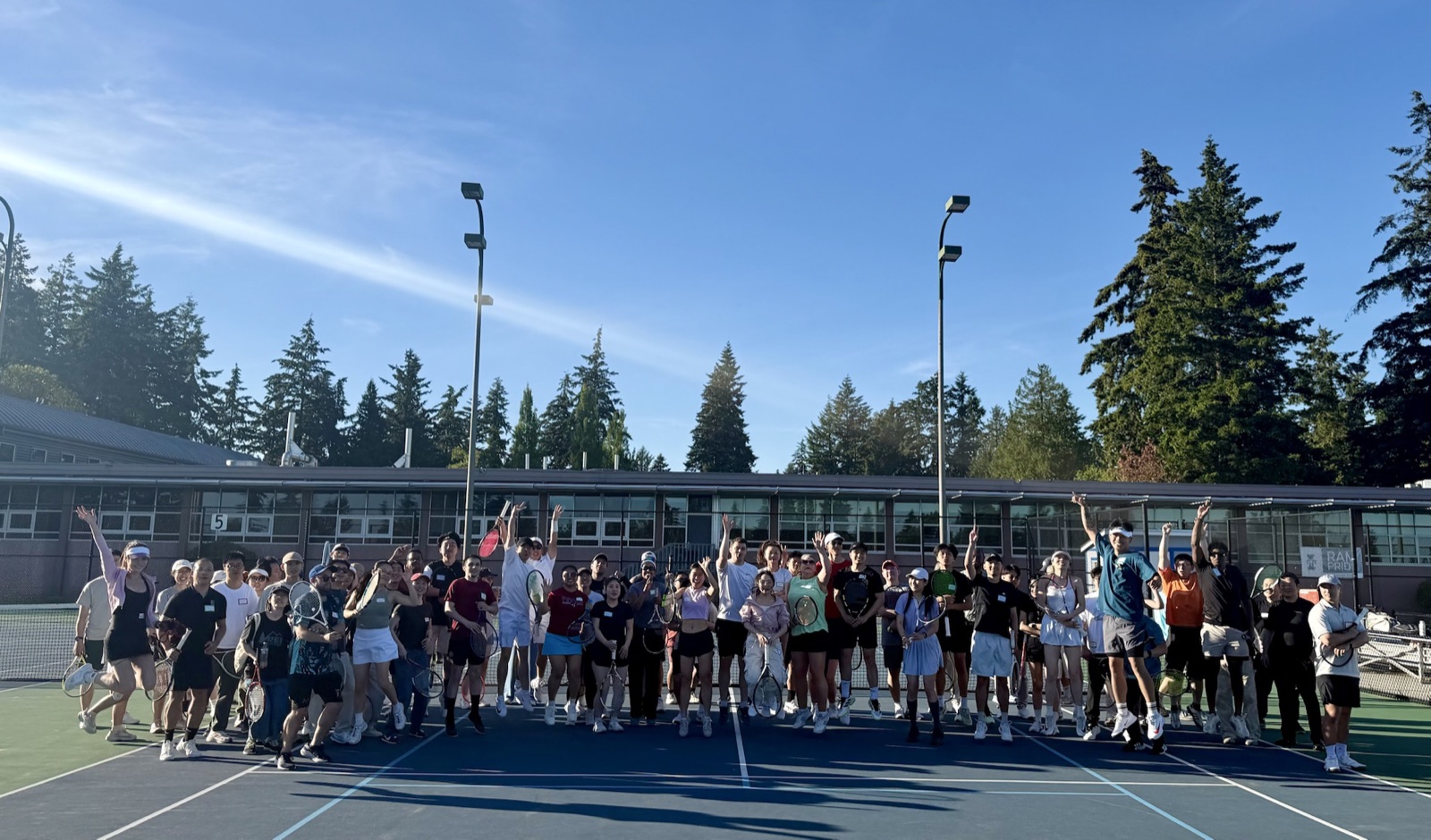 PopPoint Seattle tennis community on court